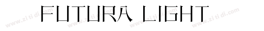 英文字体Futura Light字体转换